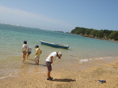 海の色が沖縄です